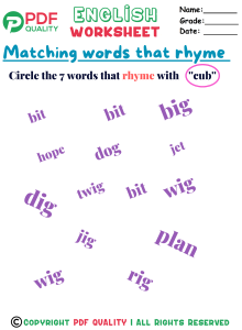 finding rhyming words